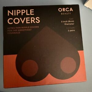 Orca Beauty Nipple‎ Covers, Cocoa Cream 2pairs New